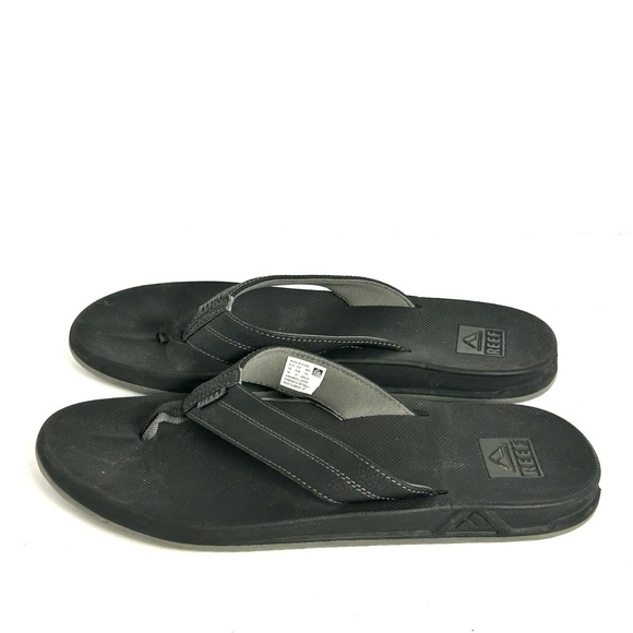 Reef Element TQT Flip Flops Sandal Black Bottle Opener Mens Size 14 Beach Casual - Picture 3 of 12